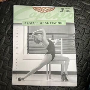 Capezio professional fishnet tights NWT